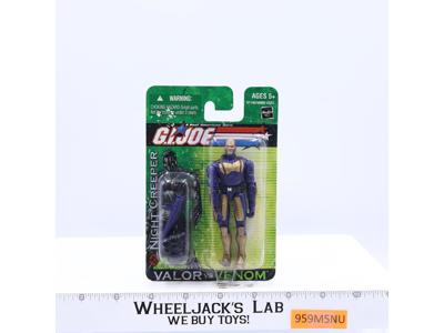 Night Creeper Valor vs Venom GI Joe 2004 Hasbro Cobra Ninja NEW MOSC SEALED
