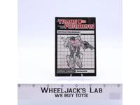 Grimlock Instruction Manual Booklet 1985 Hasbro G1 Transformers