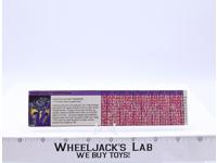 Astrotrain Action Figure Tech Spec 1984 Vintage Hasbro G1 Transformers