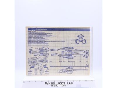 Cobra Mamba 1987 ORIGINAL Instructions Blueprints G.I. Joe Hasbro Action Figure
