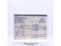 Cobra Mamba 1987 ORIGINAL Instructions Blueprints G.I. Joe Hasbro Action Figure