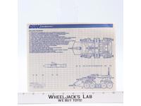 Rolling Thunder 1988 ORIGINAL Instructions Blueprints G.I. Joe Hasbro Vehicle
