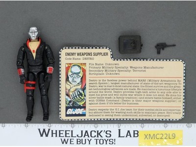 Destro V1 100% Complete G.I. Joe 1983 Hasbro Vintage Action Figure