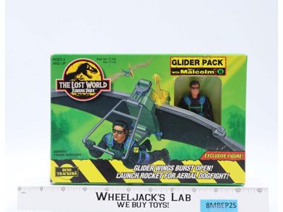 Glider Pack W/Ian Malcolm The Lost World Jurassic Park 1996 Kenner NEW MIB