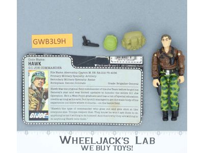 Hawk V2 100% Complete G.I. Joe 1986 Hasbro Vintage Action Figure