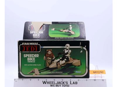 Speeder Bike 100% Complete W/Box Star Wars ROTJ 1983 Kenner Vehicle