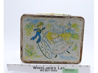 Polly Pal Metal Pink Gingham Lunchbox ONLY 1974 King-Seeley Vintage