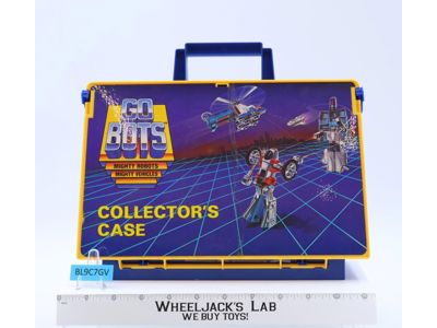 Collector's Case W/UNUSED STICKERS GoBots Go-Bots 1984 Tonka Figure Storage Case