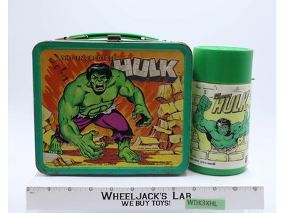 The Incredible Hulk Lunch Box 1978 W/ Thermos Marvel Comics Aladdin Industries