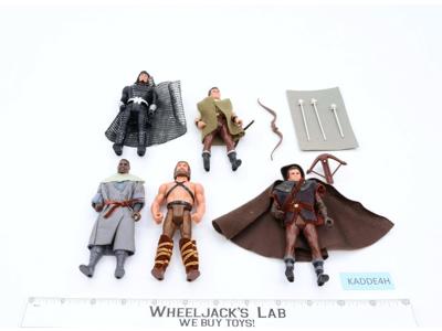 Lot of 5 Figures W/Accessories Robin Hood Prince of Thieves 1991 Kenner