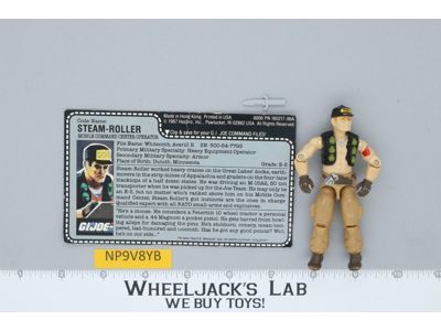 Steam-Roller V1 100% Complete 1987 G.I. Joe Hasbro Vintage Action Figure