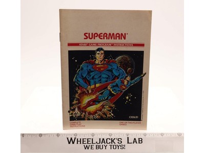 Superman Instruction Manual Only Atari 2600 Game Program 1979 Vintage