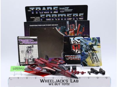 Thrust 100% Complete W/Box 1985 Vintage G1 Transformers Hasbro Action Figure