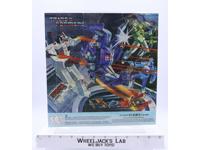 Metroplex Blurr Insert Poster Glow In The Dark 1985 G1 Transformers Vintage