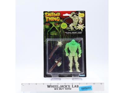 Bio-Glow Swamp Thing W/AXE & MACE Swamp Thing 1990 Kenner Figure MOSC