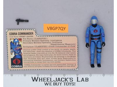 Cobra Commander V1.5 100% Complete 1983 G.I. Joe Hasbro Vintage Action Figure