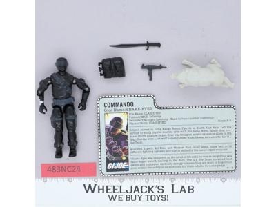 Snake Eyes & Timber V2 100% Complete G.I. Joe 1985 Hasbro Vintage Action Figure