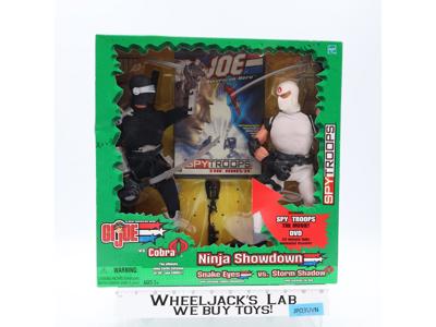 Snake Eyes vs Storm Shadow Gi joe vs Cobra Spytroops 2003 Hasbro NEW SEALED