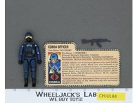 Cobra Officer V1.5 Swivel Arms 100% Complete G.I. Joe 1983 Hasbro Vintage Figure