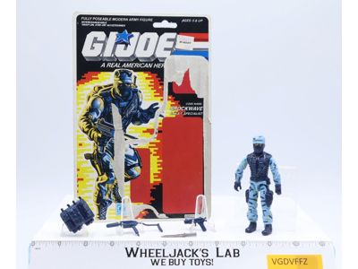 Shockwave V1 100% Complete 34 Cardback 1988 G.I. Joe Hasbro Vintage Figure