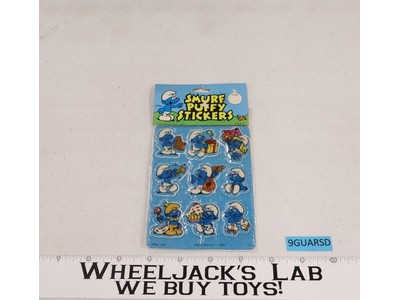 1980 Smurf Puffy Stickers Assortment #3