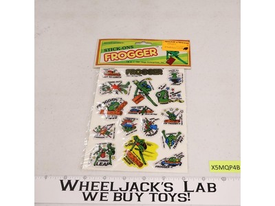1981 Sega Enterprises Frogger Stick-Ons Puffy Stickers, Sealed