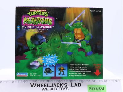 Mutatin' Leonardo TMNT Mutations 1992 Playmates Action Figure NEW MISB SEALED