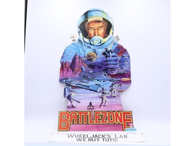 Battlezone Die-Cut Cardstock Poster W/ Eyelet Double Sided Atari 1982 Vintage