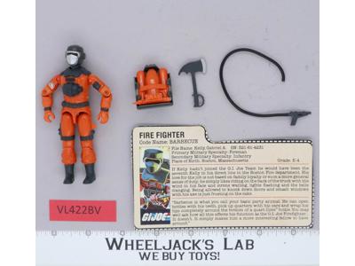 Barbecue V1 100% Complete G.I. Joe 1985 Hasbro Vintage Action Figure