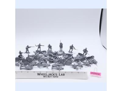 Lot of 43 Gray Civil War Infantrymen 1/32 Scale CTS Toy Soldiers Figures