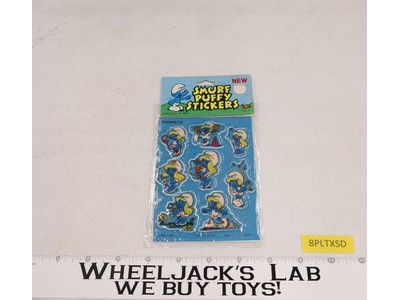 1982 Smurf Puffy Stickers Assortment #8