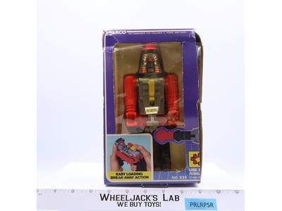 Rogun Cap Pistol RED GoBots Mighty Robo W/Box & Insert Arco 1984 Vintage