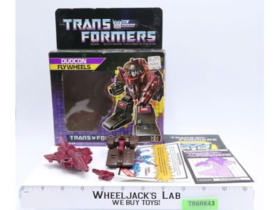 Duocon Flywheels W/Box & Insert 100% Complete Vintage G1 Transformers Figure