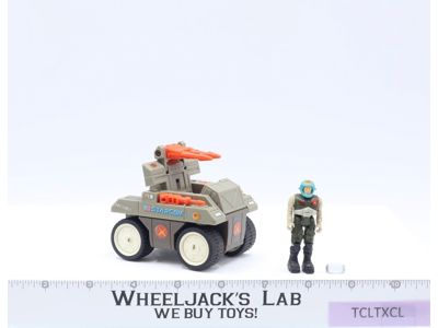 Laser RAT W/Capt. Vic 100% Complete Starcom 1986 Coleco Action Figure Vehicle