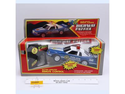 Highway Patrol Battery Operated Remote Control Police Car 1989 Scientific Toys