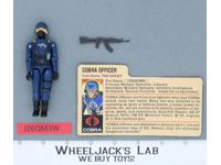 Cobra Officer V1 Straight Arms 100% Complete G.I. Joe 1982 Hasbro Vintage Figure