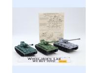 Set of 3 M4 Sherman Tanks WWII Plastic Toy Soldiers CTS 7.5" Long