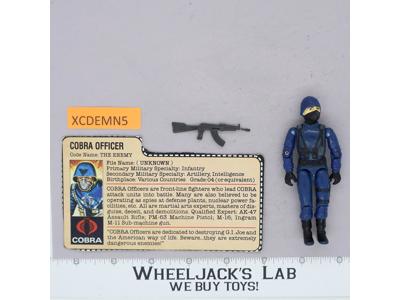 Cobra Officer V1.5 Swivel Arms 100% Complete 1983 G.I. Joe Hasbro Vintage Figure