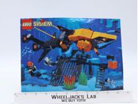 #6190 Shark's Crystal Cave Instruction Manual ONLY 1996 Lego Aquazone