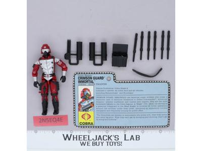 Crimson Guard Immortal V1 100% Complete G.I. Joe 1991 Hasbro Vintage Figure
