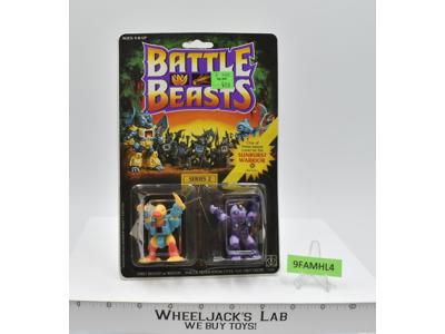 Run Amuck Duck & Miner Mole Battle Beasts 1987 Hasbro NEW MOSC SEALED