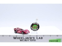 McLaren M6A Rose Pink 1968 Mattel Redline Hot Wheels Vintage RL w/ Button