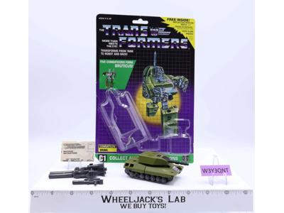 Brawl 100% Complete W/CARDBACK & BUBBLE NEAR MINT 1986 G1 Transformers