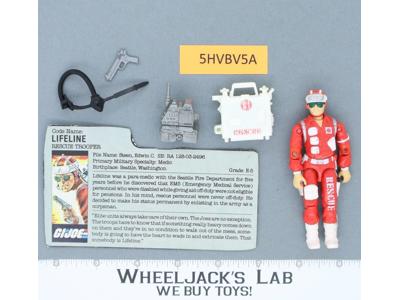 Lifeline V1 100% Complete 1986 G.I. Joe Hasbro Vintage Action Figure