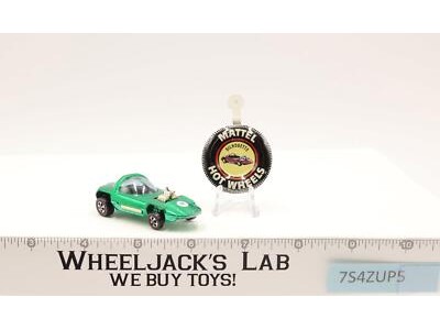 Silhouette Green 1967 Mattel Redline Hot Wheels Vintage RL w/ Button