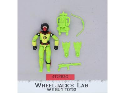 Black Major Python Patrol Eels Complete G.I. Joe 1983 Hasbro Vintage Figure