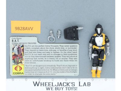 B.A.T.S. V1 100% Complete G.I. Joe 1986 Hasbro Vintage Action Figure