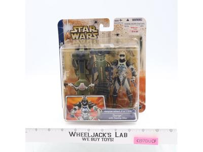 Durge W/ Swoop Bike Separatist Forces Star Wars Clone Wars 2003 Hasbro NEW MOSC