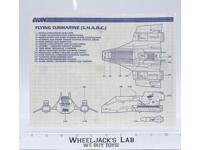 Flying Submarine (S.H.A.R.C.) 1984 ORIGINAL Instructions / Blueprints G.I. Joe