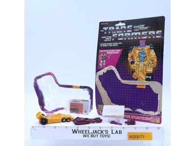 Drag Strip 100% Complete W/CARDBACK & BUBBLE G1 Transformers UNUSED STICKERS NM